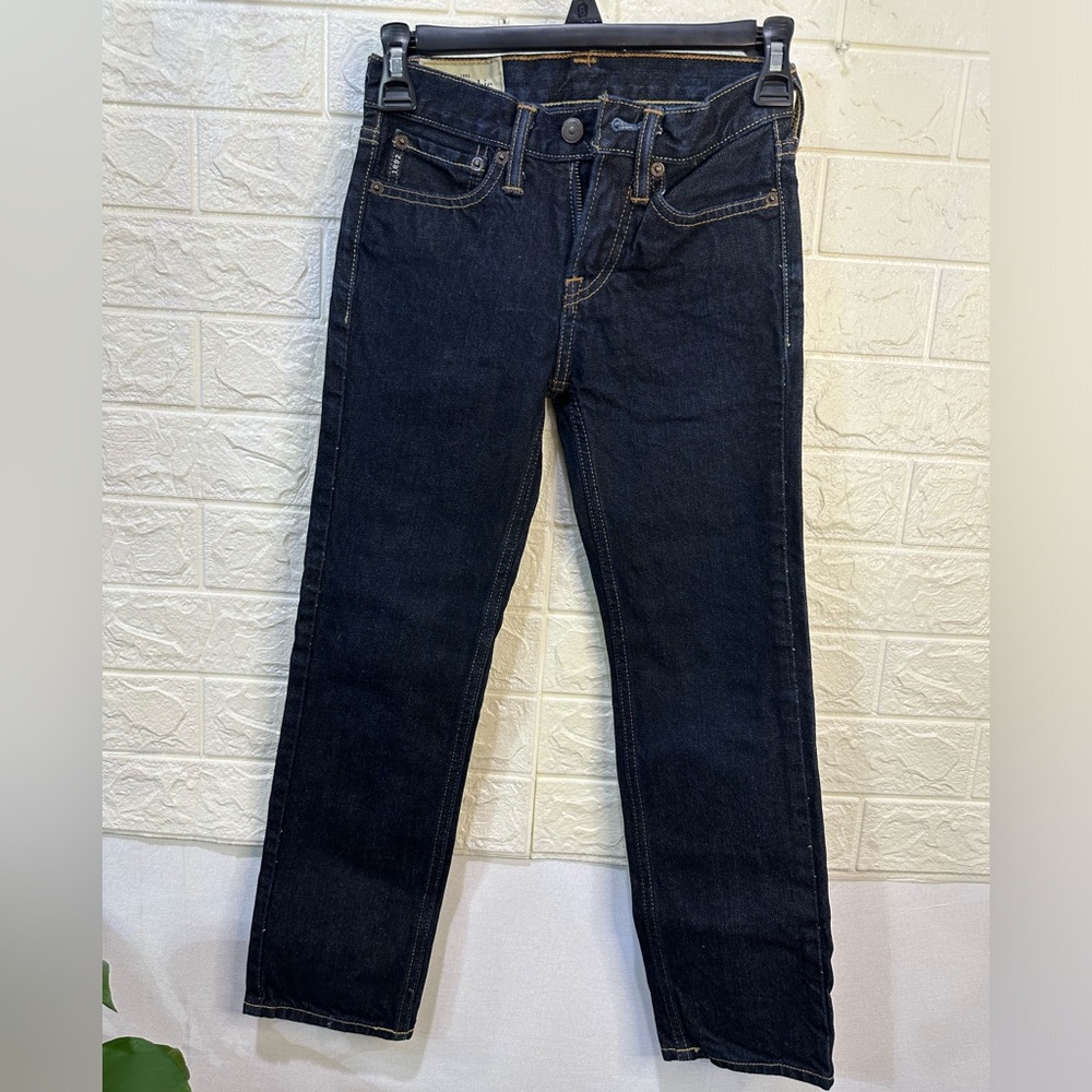 Abercrombie kids‎ slim straight jeans size 8 dark wash 0189